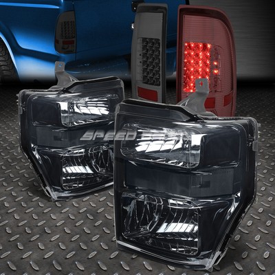 ДЫМЧАТЫЙ КОРПУС ФАРЫ С ЧЕТКИМ СИГНАЛОМ + СВЕТОДИОДНЫЙ ДЫМЧАТЫЙ ЗАДНИЙ ФОНАРЬ ДЛЯ 08-10 SUPER DUTY