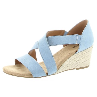 

Женские туфли на танкетке Style - Co. Zaddie синие на танкетке 9,5 средний (B,M) BHFO 5943, Light blue