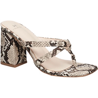

H Halston Womens Mash Vegan Leather Туфли из искусственной кожи на блочном каблуке BHFO 8641, Mash