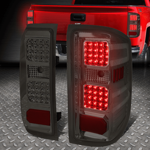 [ПОЛНЫЙ СВЕТОДИОД]ДЛЯ 14-19 CHEVY SILVERADO GMC SIERRA ЗАДНИЙ ФОНАРЬ ЗАДНЕГО ТОРМОЗА ДЫМЧАТЫЙ