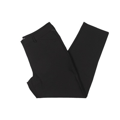 Nanette Нанетт Лепор Женские черные брюки прямого кроя средней посадки 12 BHFO 0238