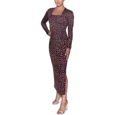 Женское розовое асимметричное миди-платье Rachel Rachel Roy с квадратным вырезом XS BHFO 8786