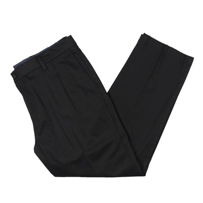 Мужские черные стрейчевые брюки цвета хаки с прямой посадкой средней посадки Dockers 38/29 BHFO 7246