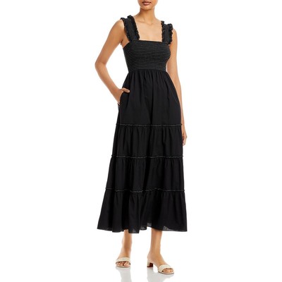 

Женское длинное повседневное платье макси в мелкую клетку Lucy Paris BHFO 5796, Черный