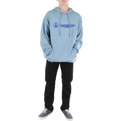 

Мужская синяя толстовка Champion для фитнеса с капюшоном Athletic Big - Tall  BHFO 1264, Wild blue, CH726