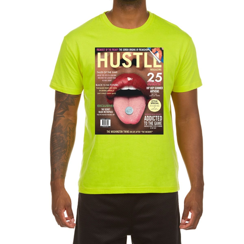 Мужская футболка Hustle Gang Acid Lime Hustle Mag - 5XL