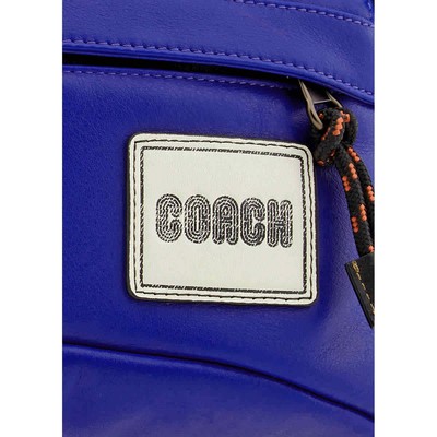 Pre-owned Coach Men's Pacer Sport Pack With  Patch-blue 78832 Jipdu