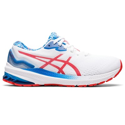 

Женские кроссовки ASICS GT-1000 11 1012B363, White/electric red, 1012B363