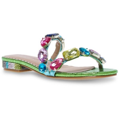 

Женские туфли без шнуровки на каблуке Betsey Johnson Willet Green 6 Medium (B,M) BHFO 9020, Green multi