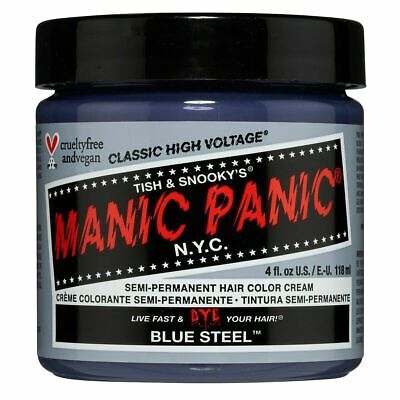 Manic Panic Classic Vegan Semi-Permanent Hair Dye 4oz (52 Blue Steel)