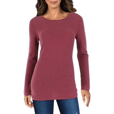 

Женский красный свитшот с круглым вырезом Eileen Fisher для холодной погоды  BHFO 9619