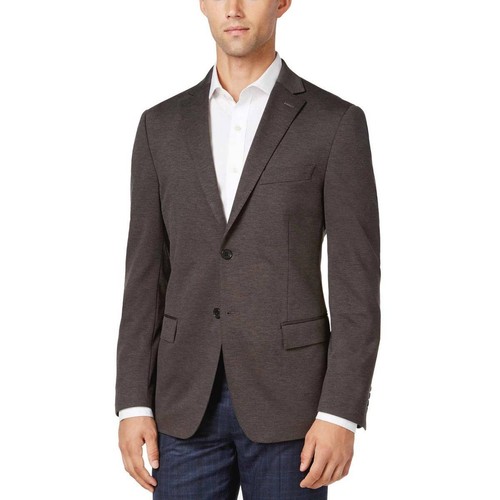$410 RYAN SEACREST men GRAY FIT 2 BUTTON SUIT JACKET BLAZER SPORT COAT 38 R