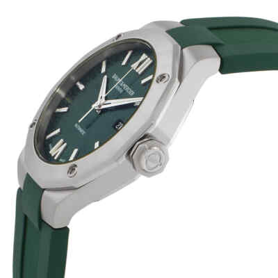 Pre-owned Baume & Mercier Baume Et Mercier Riviera Automatic Green Dial Men's Watch Moa10618