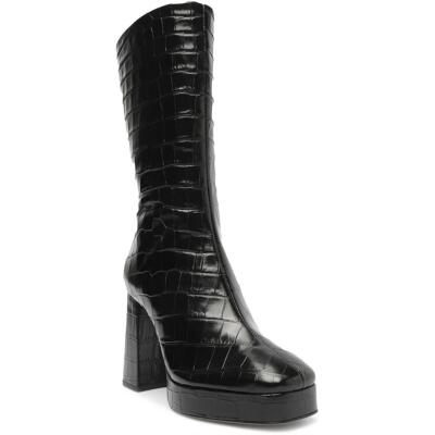 Женские туфли Schutz BOTA SALTO ALTO из крокодиловой кожи на платформе и каблуке BHFO 5606