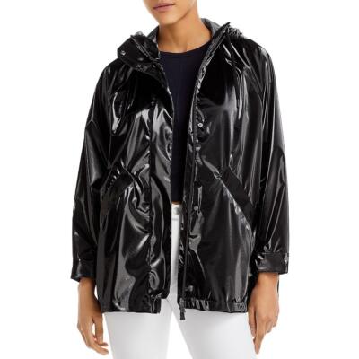 Pre-owned Herno Womens Waterproof Hooded Lightweight Windbreaker Jacket Coat Bhfo 4865 In Black