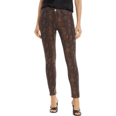 

Женские эластичные брюки до щиколотки с покрытием Hoxton Paige BHFO 4706, Coated brown snake, Hoxton