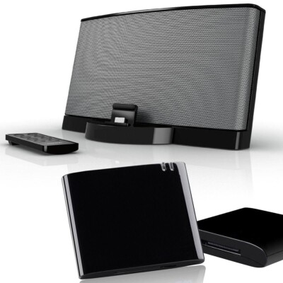 Black Bluetooth Music Receiver Adapter for iPod iPhone 30-Pin Dock Bose Speaker