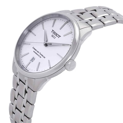 Pre-owned Tissot Chemin Des Tourelles Automatic Silver Dial Men's Watch T139.807.11.031.00