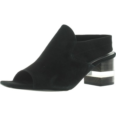 

Черные туфли VANELi Empery с открытым носком на блочном каблуке 9,5, средние (B, M) BHFO 3101, Black/suede, Empery