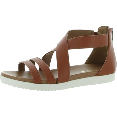 Nina Girls Caldonia Tan Leather Gladiator Sandals Shoes 6 Medium (B,M) BHFO 2150