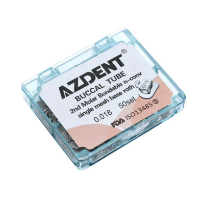 AZDENT Dental Orthodontic Buccal Tubes 1st 2nd Molar Tube Roth MBT 022 Bondable