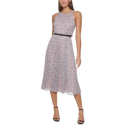 

Женское платье миди с лямкой на бретельках Tommy Hilfiger BHFO 6870, Ballerina pink multi
