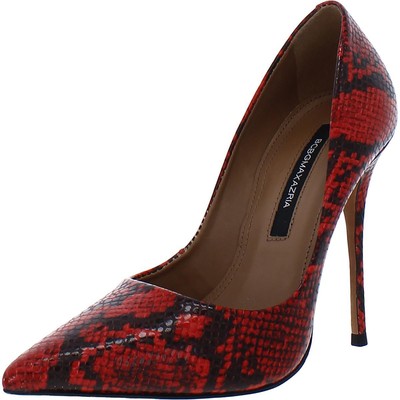 

BCBGMAXAZRIA Женские красные кожаные туфли-лодочки со змеиным принтом 5, средний (B,M) BHFO 3330, Красный