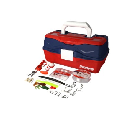 Eagle Claw Go Fishing Extreme Tackle Box Kit with Assorted Tackle