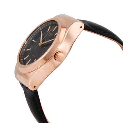 Pre-owned Swatch Sistem Rosee Automatic Black Dial Unisex Watch Yig400