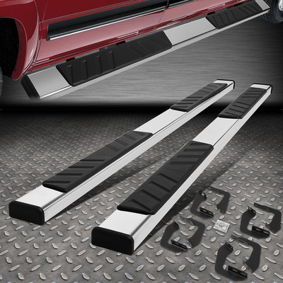 ДЛЯ 07-21 TOYOTA TUNDRA CREWMAX КАБИНА ХРОМИРОВАННАЯ С 5 ПЛОСКИМИ БОКОВЫМИ ПОДНОЖКАМИ