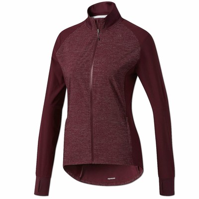 adidas Damen Jacke Supernova Storm Laufjacke Running Jacket Climalite maroon