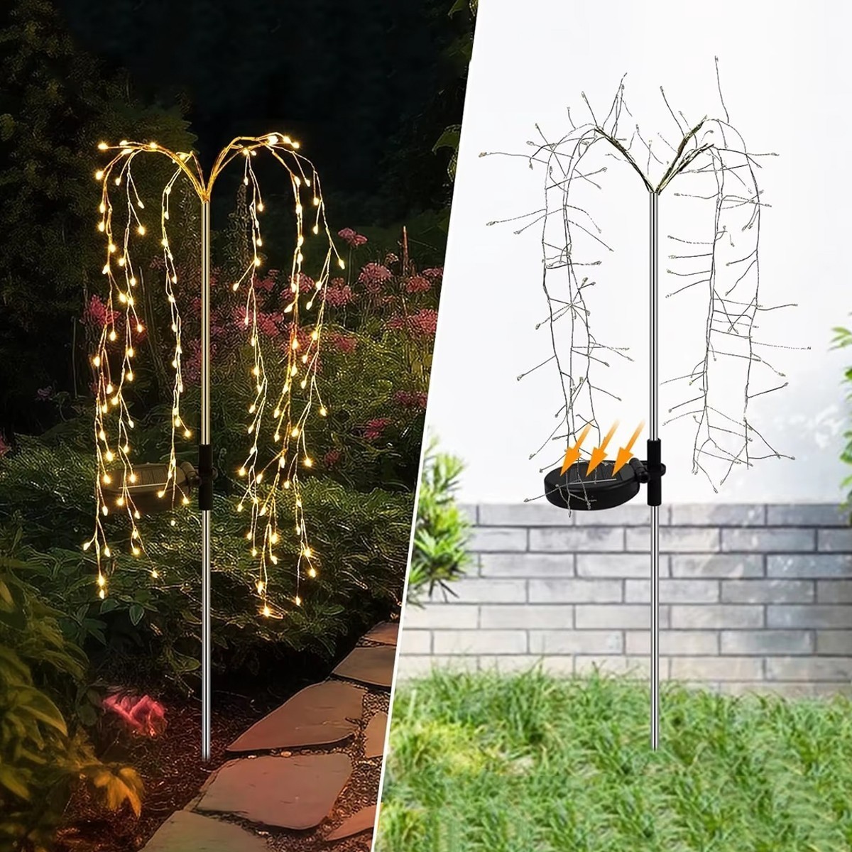 Solar willow light package details