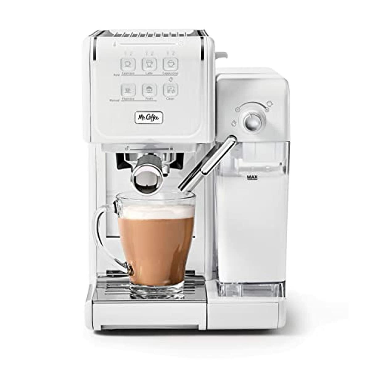 Cappuccino Machine Programmable 19-bar Pump White New