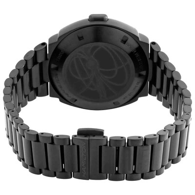 Pre-owned Hamilton American Classic Psr Quartz Digital Black Dial Men's Watch H52404130