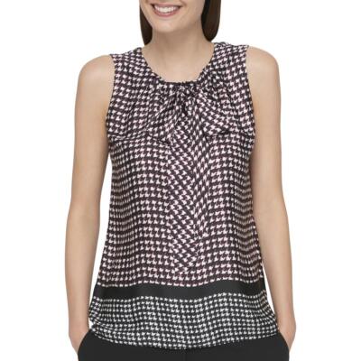 

Женская фиолетовая блузка с узором «гусиные лапки» Tommy Hilfiger  BHFO 6593, Pinot multi