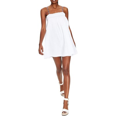 

Tommy Jeans Женский мятый мини-сарафан на майке BHFO 9007, Bright white