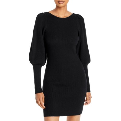 Короткое трикотажное платье-свитер French Connection Womens Joss черного цвета XS BHFO 7929