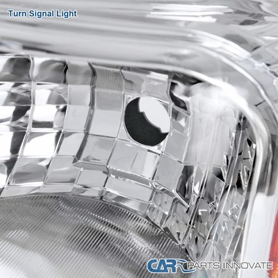 Fits 11-16 Ford F250 F350 F450 F550 SuperDuty Clear Headlights Lamps Left+Right