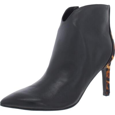 

Женские кожаные ботильоны Nine West Mikale с леопардовым принтом BHFO 2095, Черный, Mikale