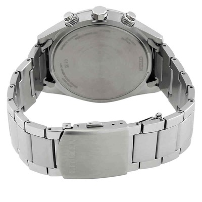 Pre-owned Citizen Eco-drive Perpetual Alarm World Time Chronograph Gmt Blue Dial Men's