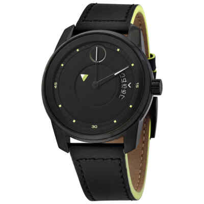 Мужские часы Movado BOLD Verso с кварцевым черным циферблатом 3600696