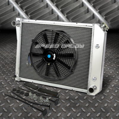 3-РЯДНЫЙ АЛЮМИНИЕВЫЙ РАДИАТОР + КОМПЛЕКТ ИЗ 1X 16 ВЕНТИЛЯТОРОВ ДЛЯ 70-87 PONTIAC FIREBIRD SMALL BLOCK SBC