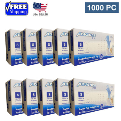 Diamond Gloves Advance Nitrile Exam Gloves, Blue 1000 New In Box (XS/S/M/L/XL)