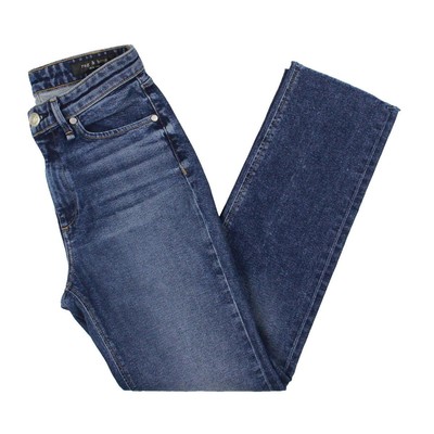 

Женские синие джинсы-сигареты Rag - Bone с высокой посадкой и зауженным кроем  BHFO 3143, Lau