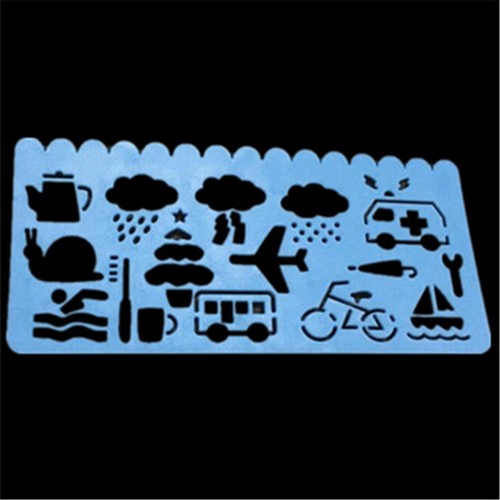 4pcs children diy art drawing stencils picture painting template kit