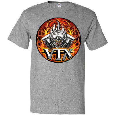 Inktastic VTX Flaming Motor T-Shirt WickedApparel By Michael Spano Wickedskulls