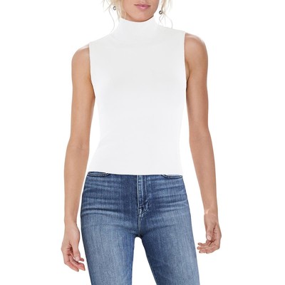 Alice and Olivia Womens Darina White Mock Turtleneck Top Blouse XS BHFO 9336