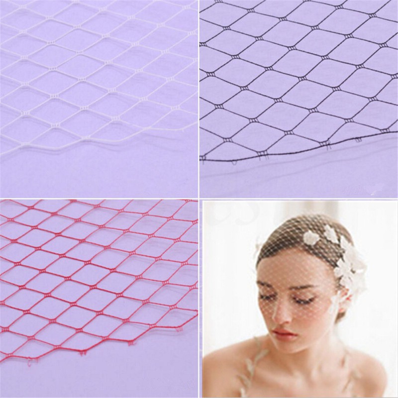 2 Yards Birdcage Veil Netting Wedding Hat Fabric Mesh DIY Sewing Millinery Craft eBay