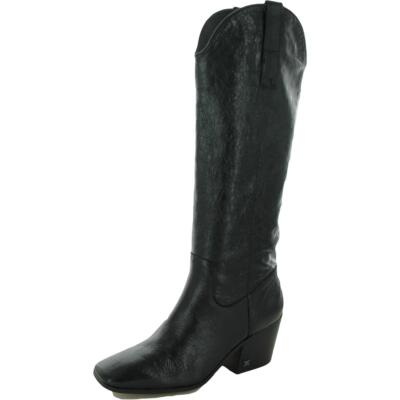 

Женские ботинки Sam Edelman Britten Black Cowboy, ботинки Western 6 Medium (B,M) BHFO 1989 г., Black leather