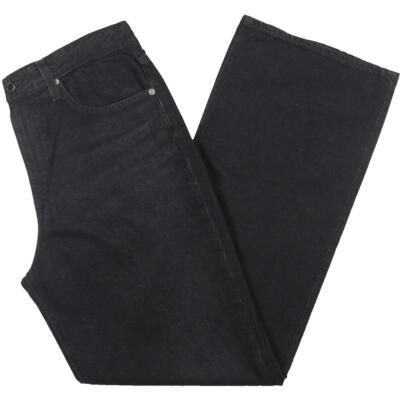 Женские джинсы AG Jeans Kora черные с высокой посадкой и широкими штанинами из денима с 5 карманами 30 BHFO 3897